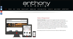 Desktop Screenshot of anthonywebdesign.com