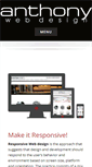Mobile Screenshot of anthonywebdesign.com
