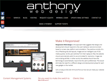 Tablet Screenshot of anthonywebdesign.com